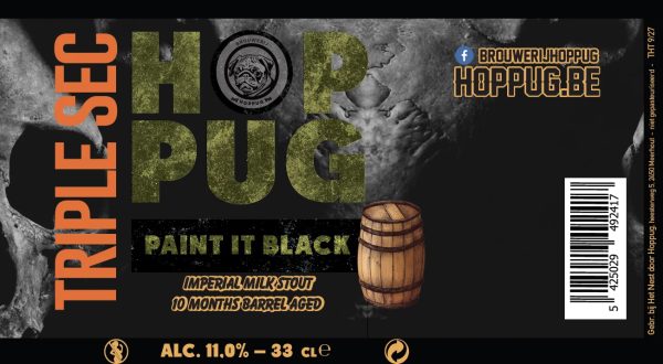 Etiket van Paint It Black Triple Sec BA