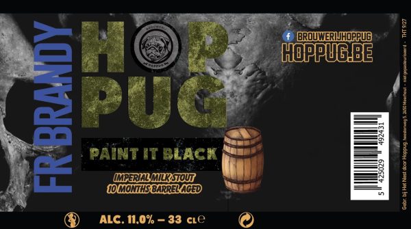Etiket van Paint It Black French Brandy BA
