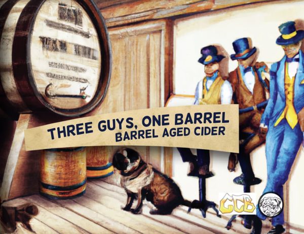 Etiket van Three Guys, One Barrel
