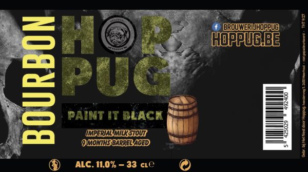 Etiket van Paint It Black Bourbon BA