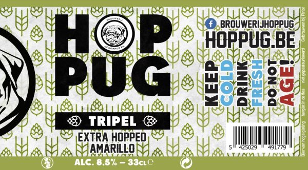 Etiket van Hoppug Tripel