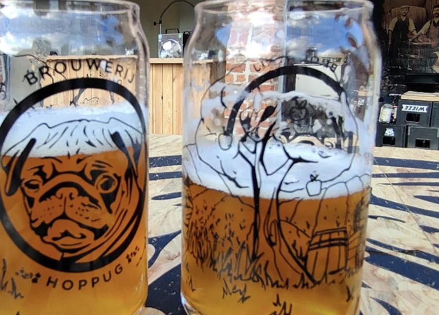 Etiket van Hoppug Can glas
